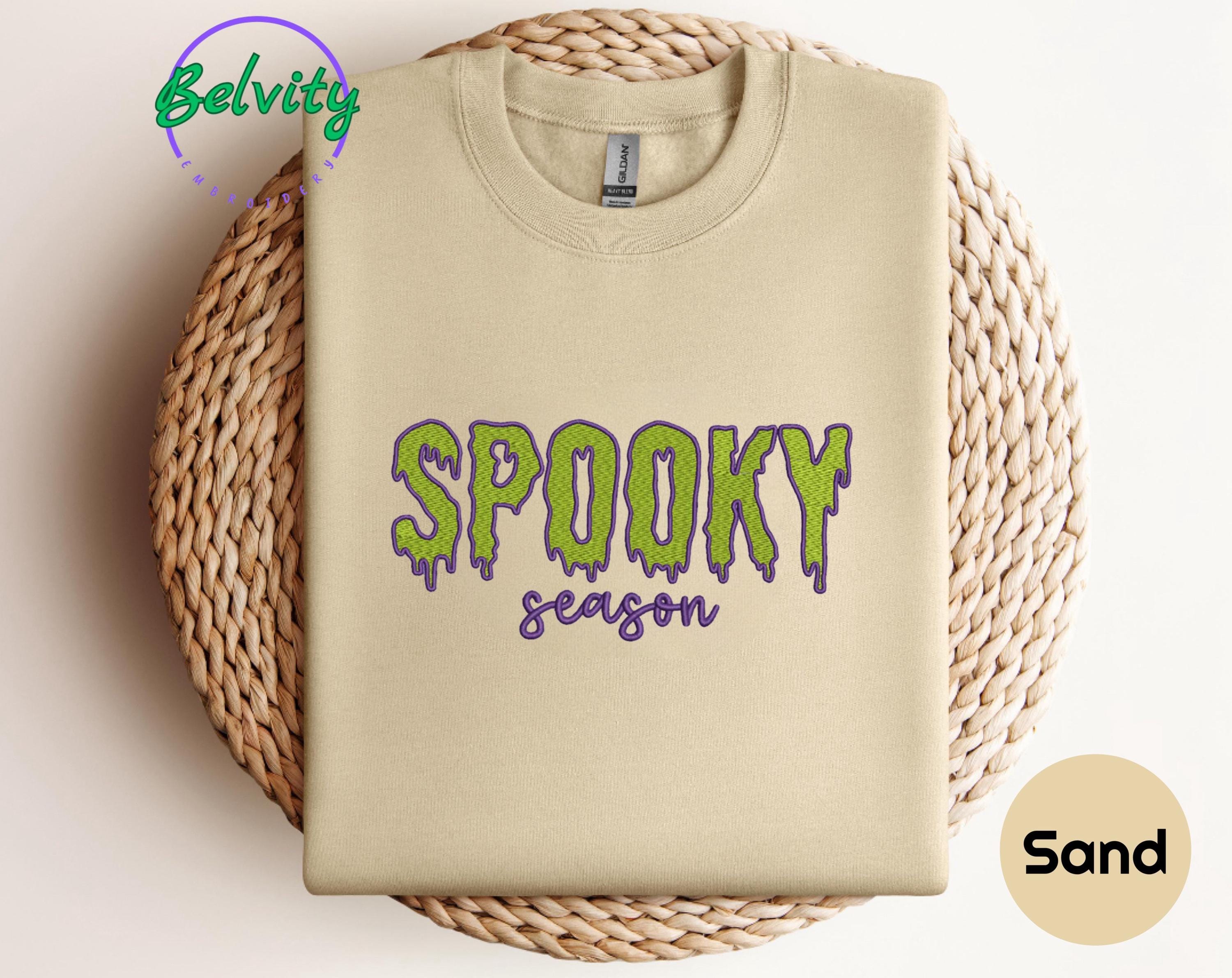 Scary Spooky Season Embroidered Sweatshirt