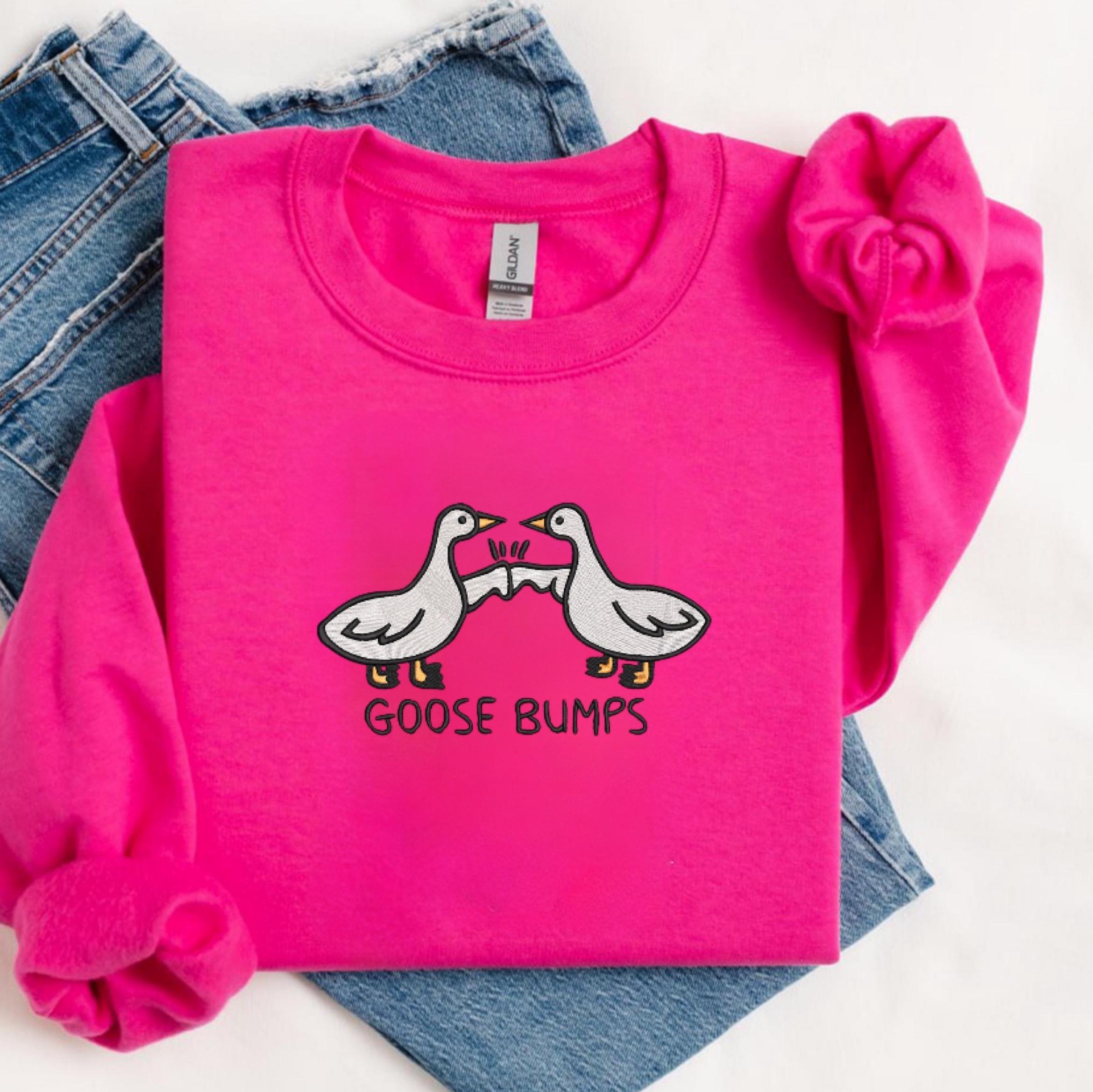 Goose Bumps Embroidered Sweatshirt