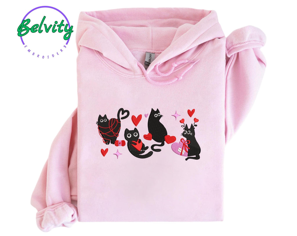 Love Cats Embroidered sweatshirt