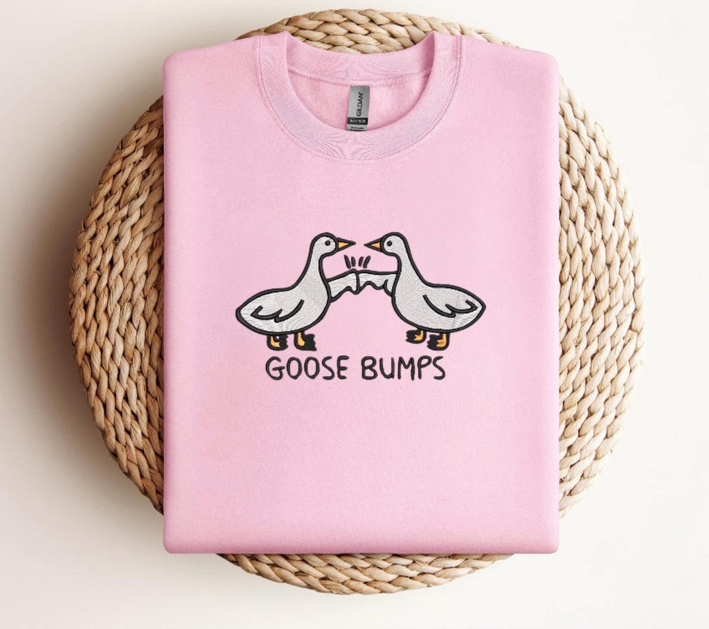 Goose Bumps Embroidered Sweatshirt