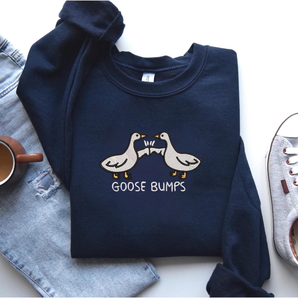 Goose Bumps Embroidered Sweatshirt