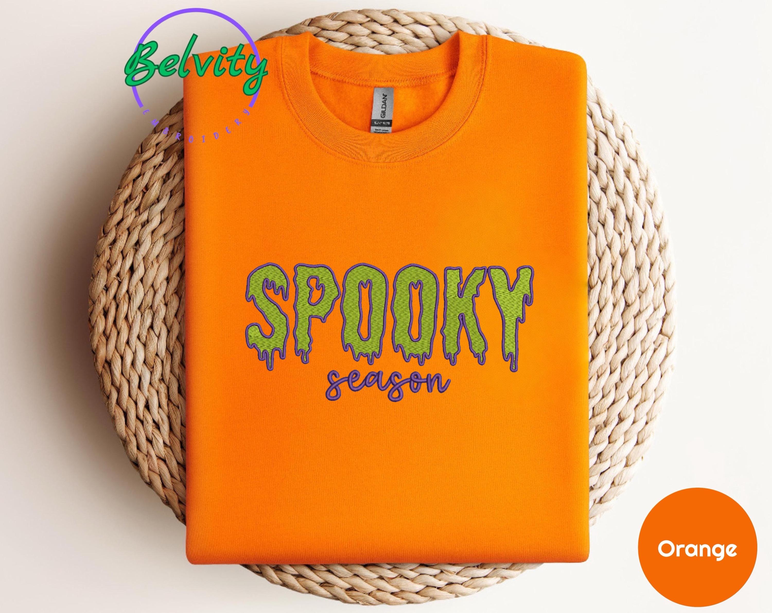 Scary Spooky Season Embroidered Sweatshirt