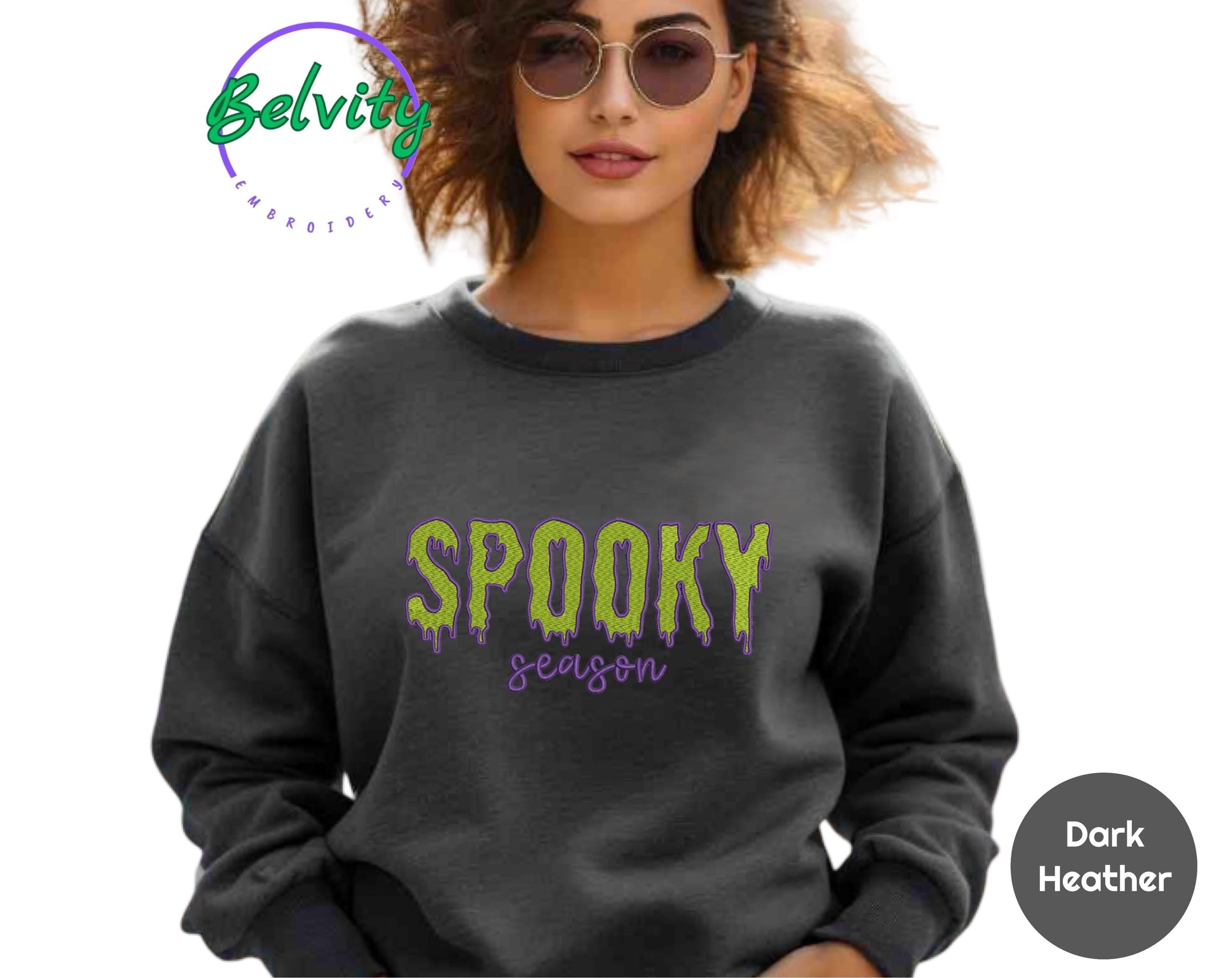 Scary Spooky Season Embroidered Sweatshirt
