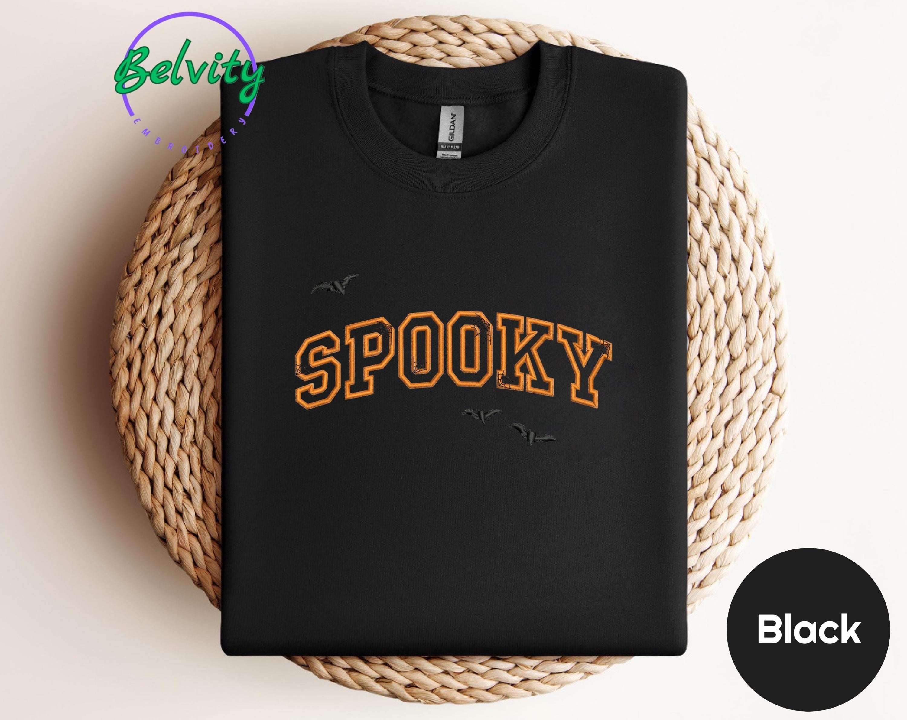 Spooky Season Embroidered Sweatshirt