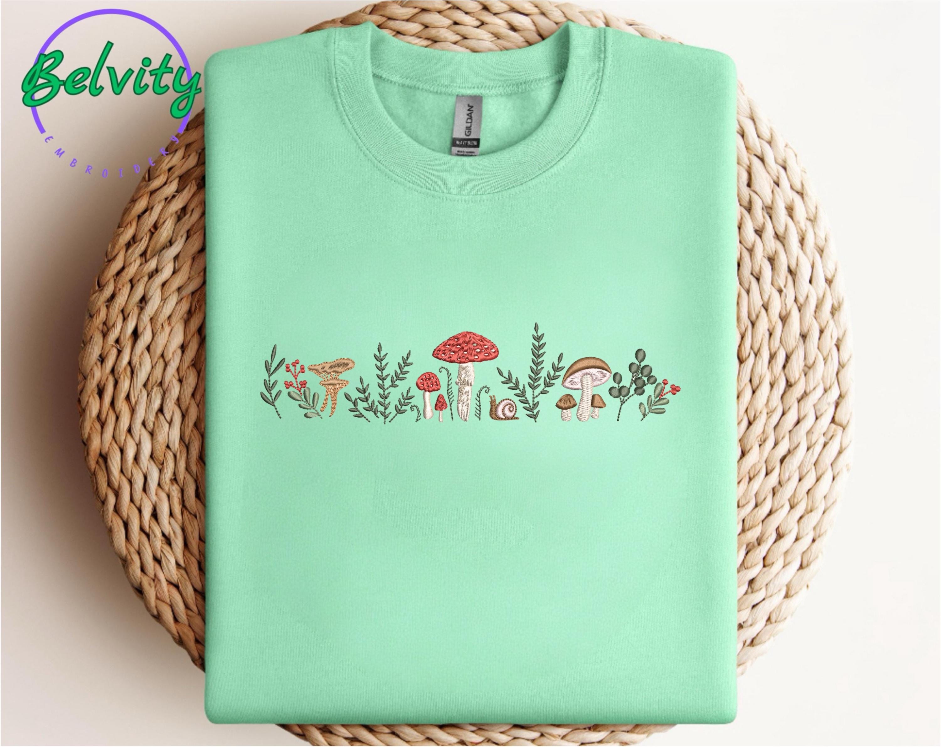 Embroidered Mushroom Sweatshirt