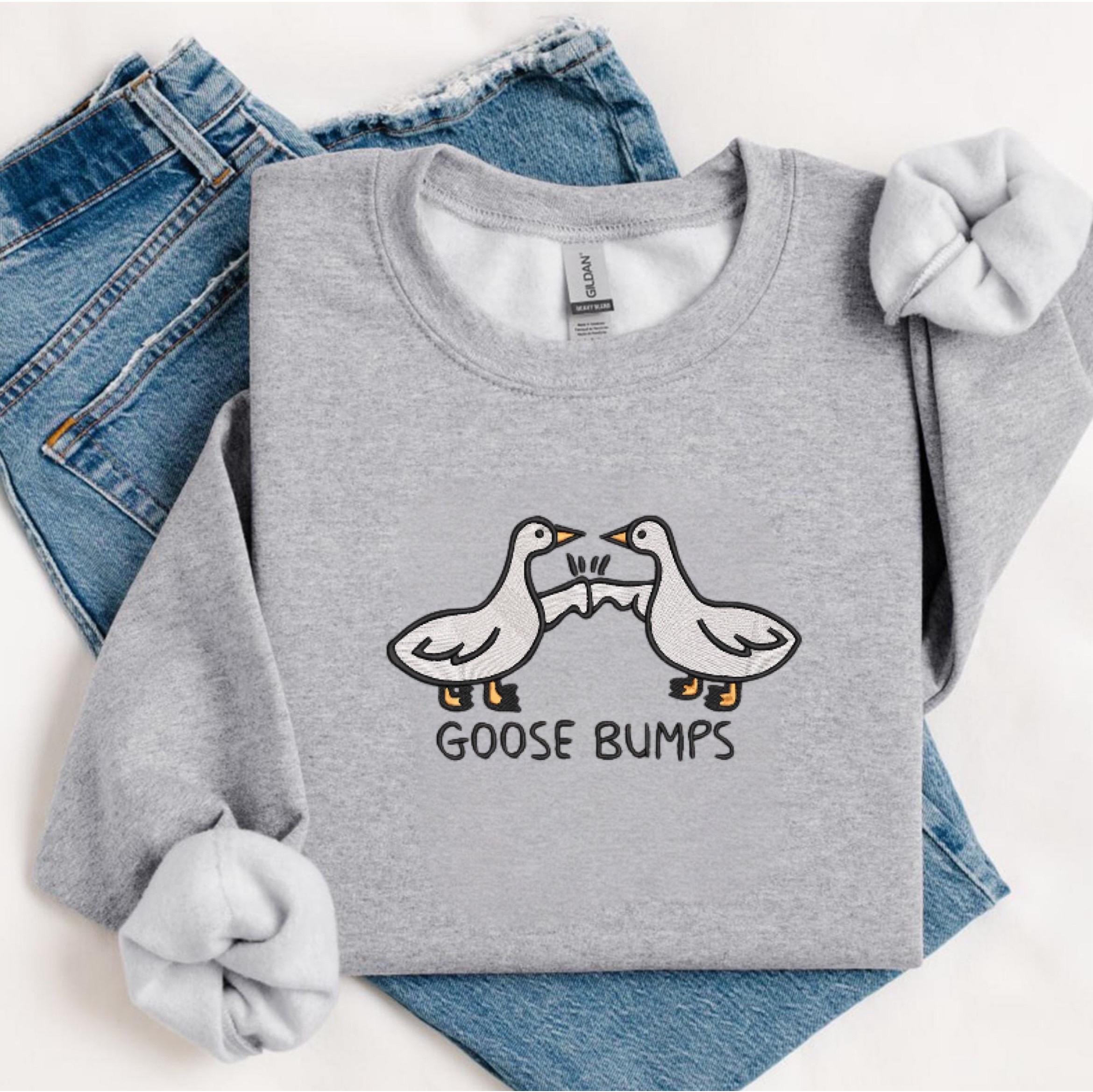 Goose Bumps Embroidered Sweatshirt