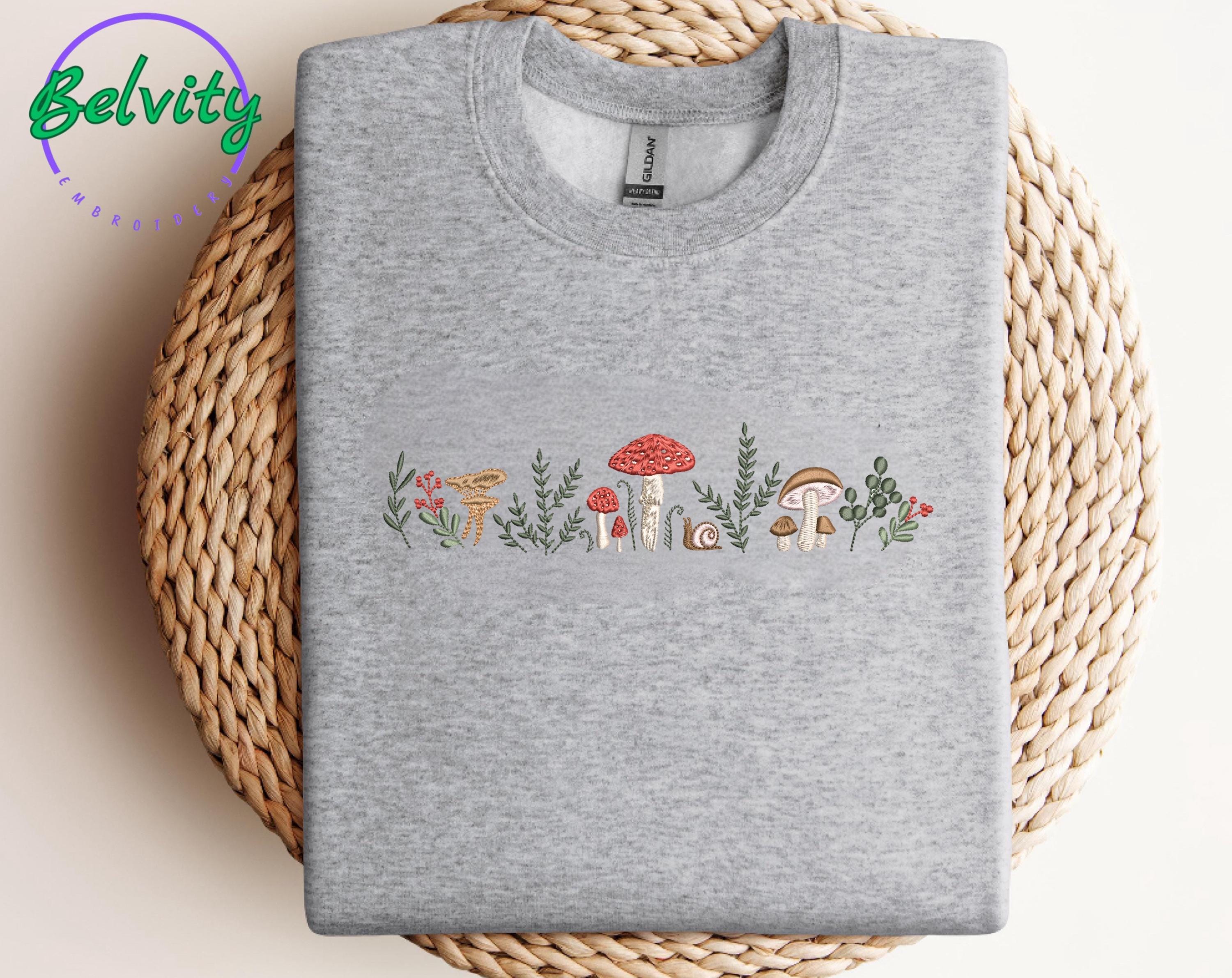 Embroidered Mushroom Sweatshirt
