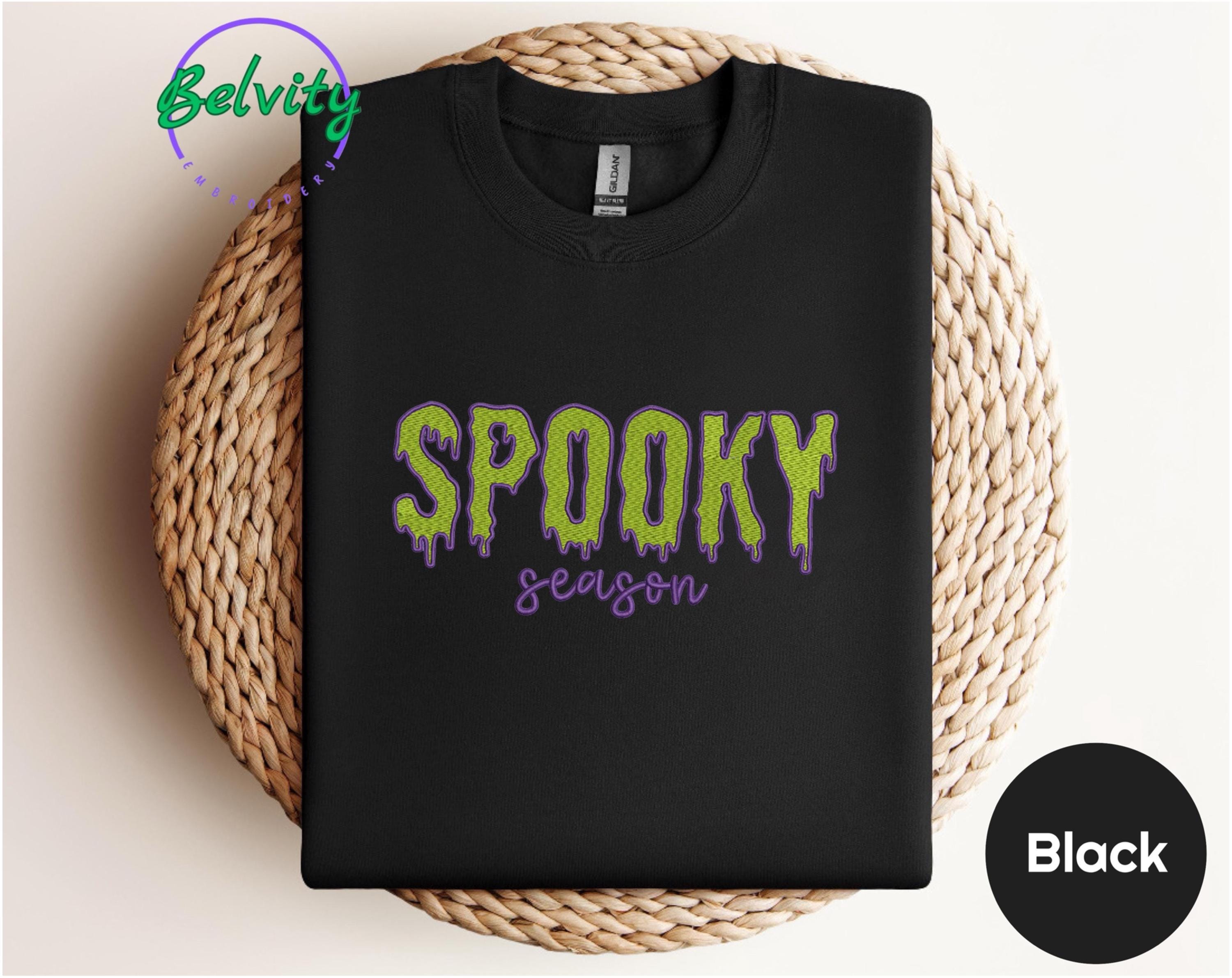 Scary Spooky Season Embroidered Sweatshirt