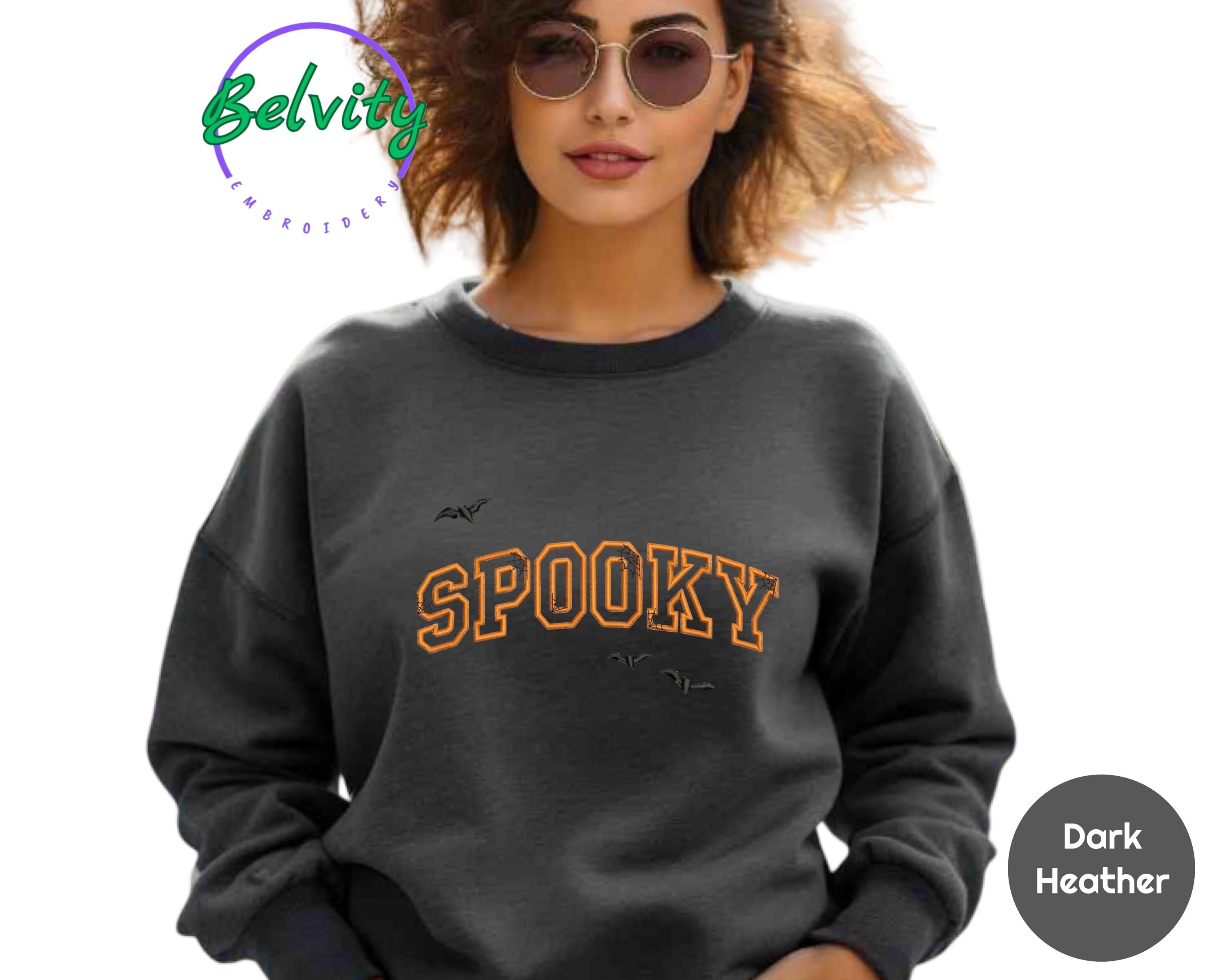 Spooky Season Embroidered Sweatshirt