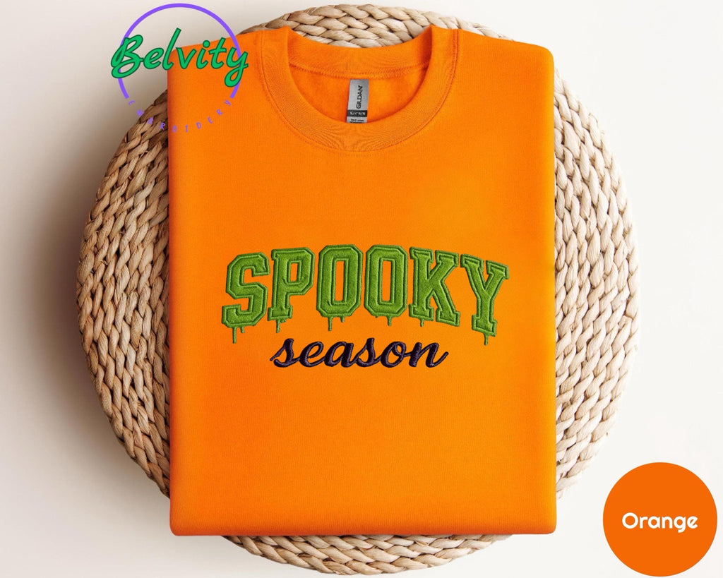 Spooky Season Embroidered Sweatshirt