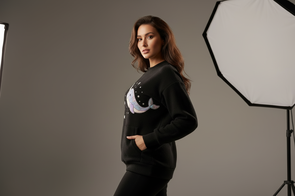 Change to a sweatshirt 