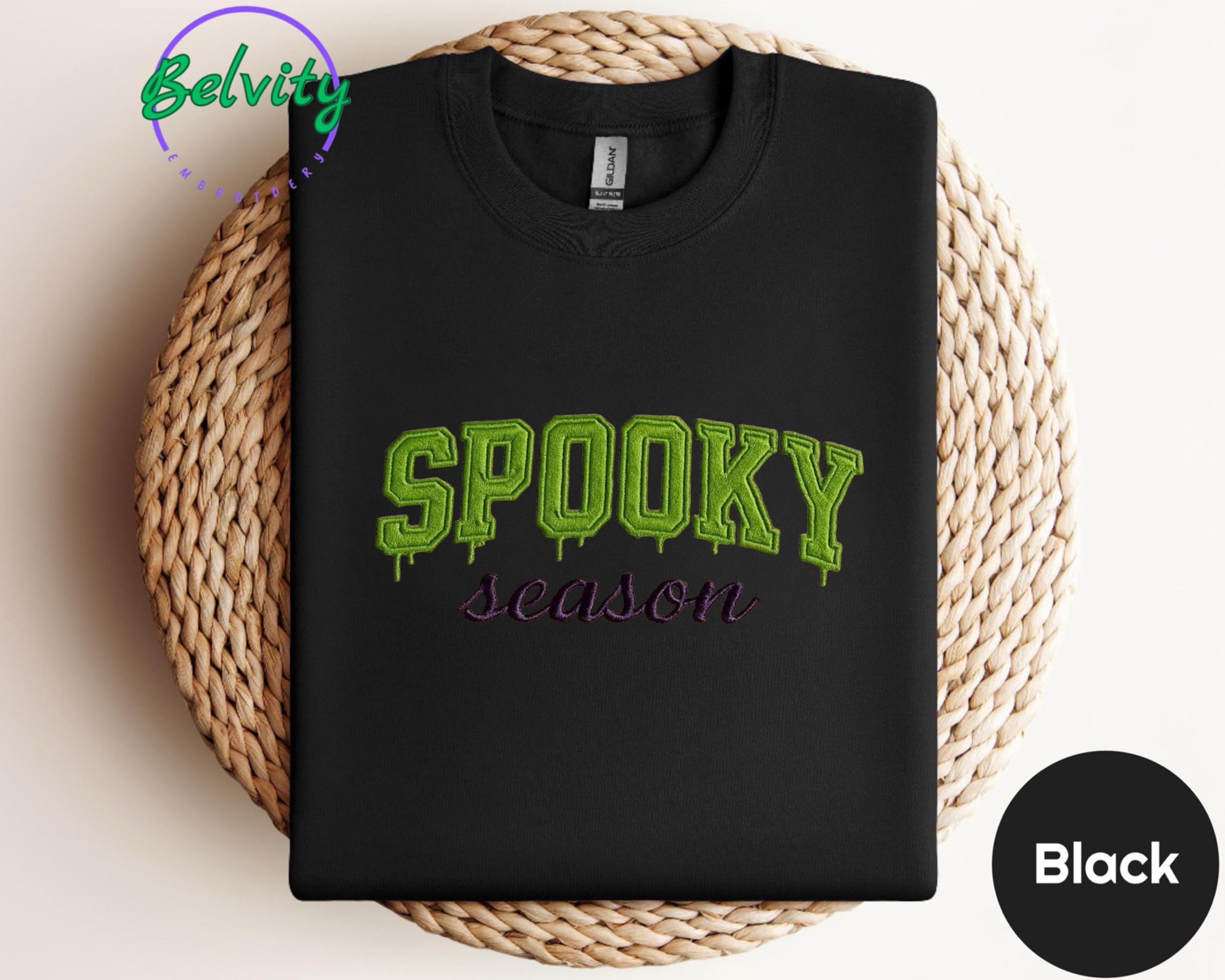 Spooky Season Embroidered Sweatshirt