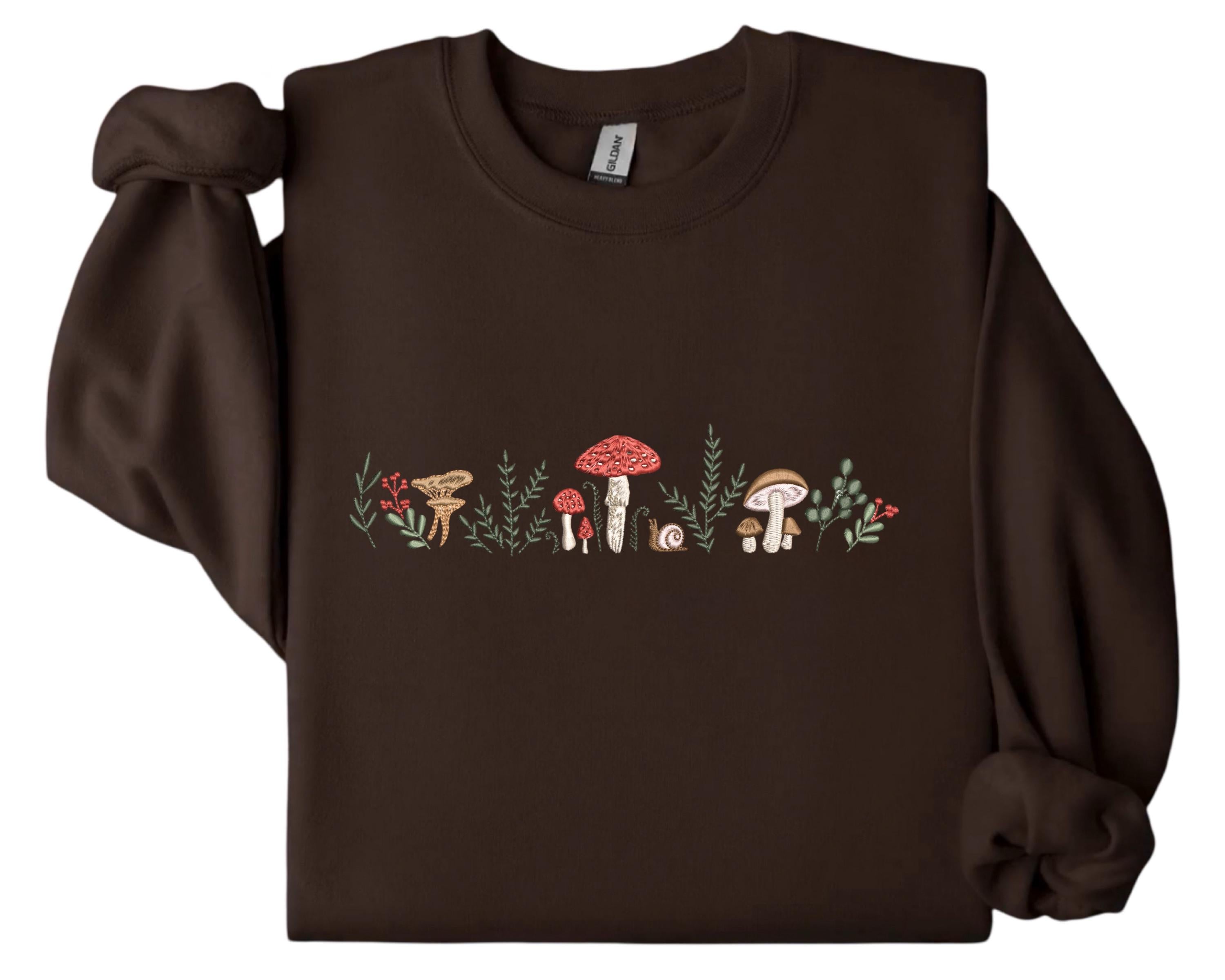 Embroidered Mushroom Sweatshirt