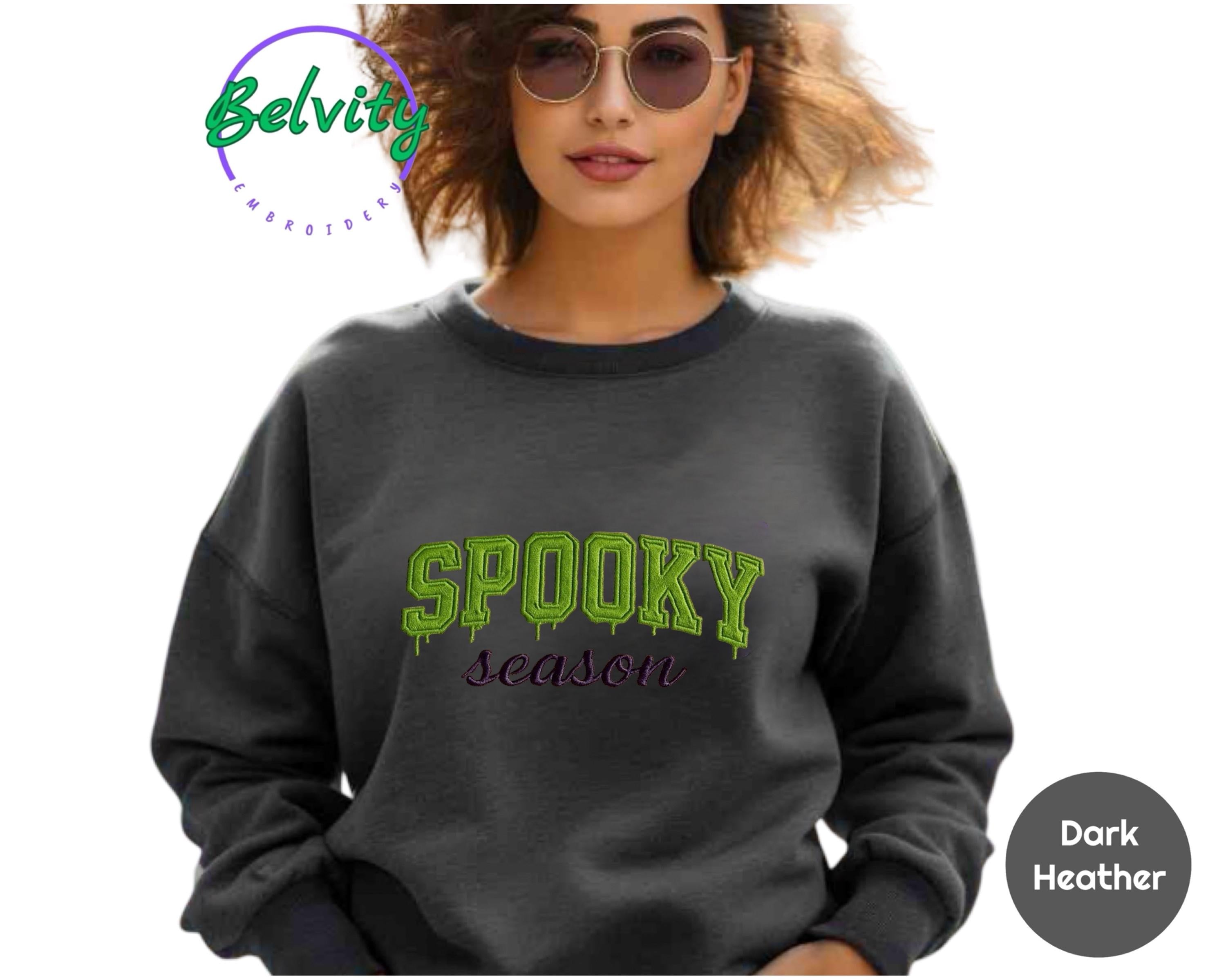 Spooky Season Embroidered Sweatshirt